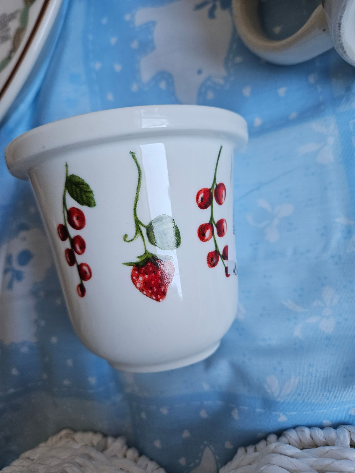Strawberry Fairy Ceramic Berry Strainer