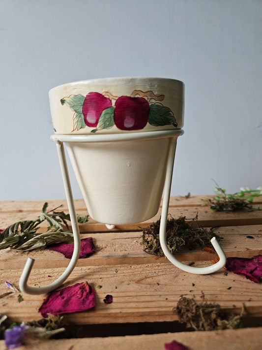 Vintage Hand-Painted Fruit Plant Holder/Stand
