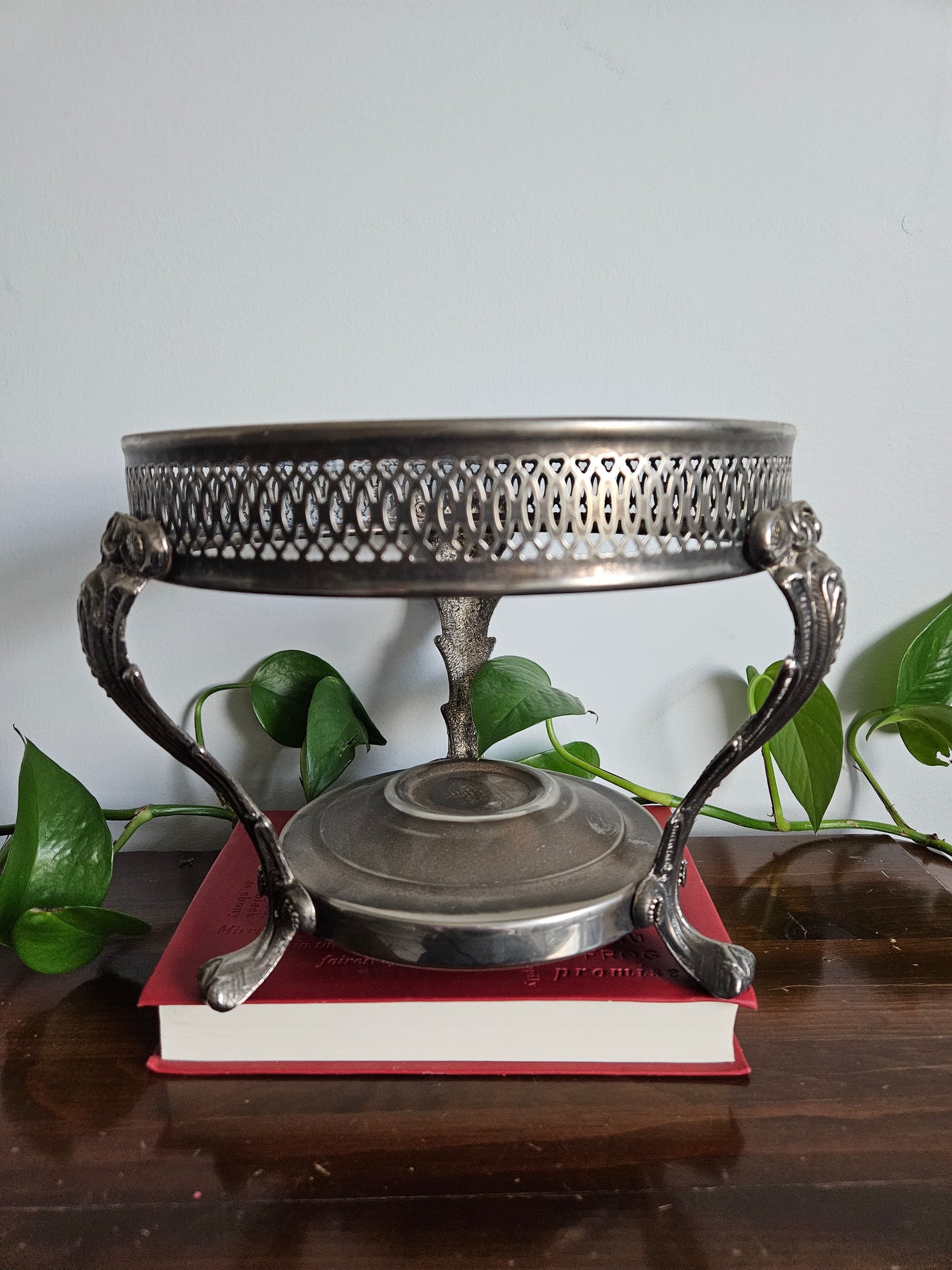 Vintage Leonard Silver-Plated Chafing Dish Base