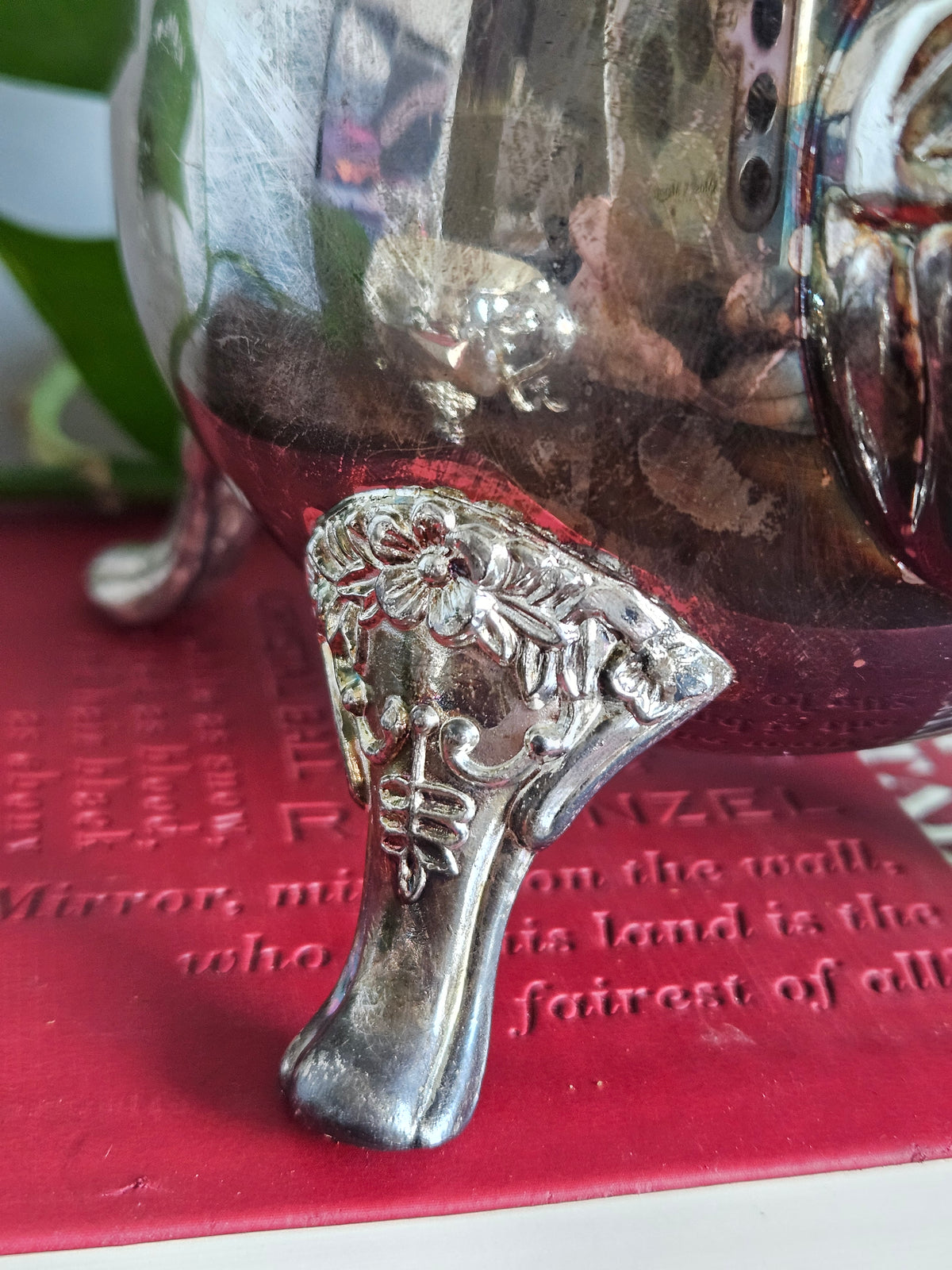 Vintage Elegance 3-Piece Silver Plated Brass Tea Set