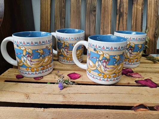 1980's Goose Ribbon Mugs