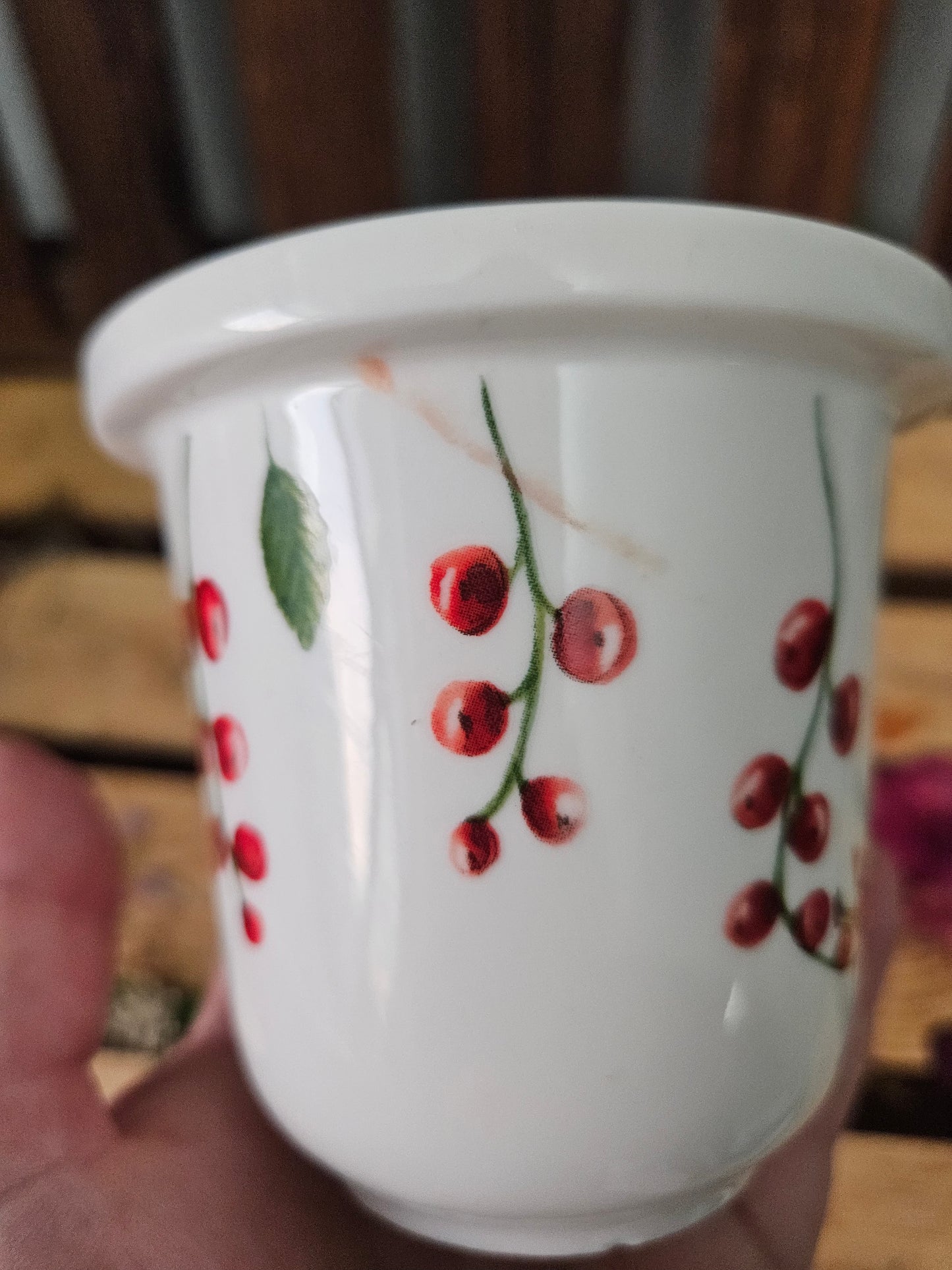 Strawberry Fairy Ceramic Berry Strainer